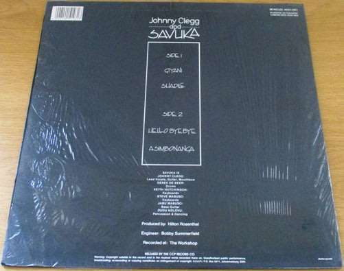 JOHNNY CLEGG + SAVUKA Johnny Clegg And Savuka 1986 South African Pressing VINYL RECORD