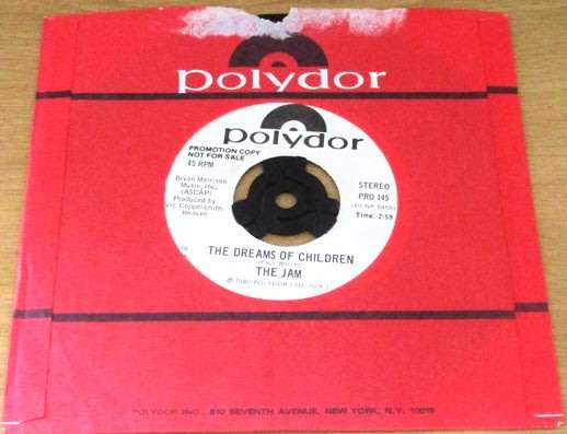 THE JAM Going Underground / The Dreams of Children 7` Single Promo Pressing VINYL RECORD