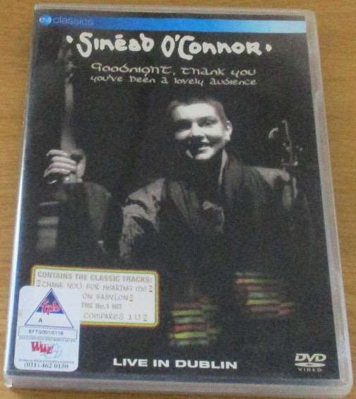 SINEAD O CONNOR Good Night, Thank You You`ve Been a Lovely Audience DVD