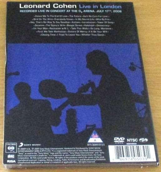 LEONARD CHOEN Live in London DVD