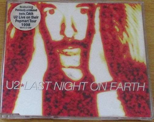 U2 Last Night On Earth South African Issue CD Single MAXCD 049