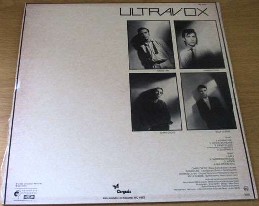 ULTRAVOX Vienna LP VINYL RECORD