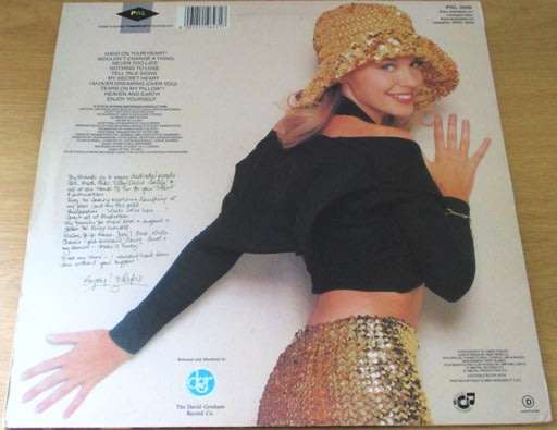 KYLIE MINOGUE Enjoy Yourself South African Pressing LP VINYL RECORD