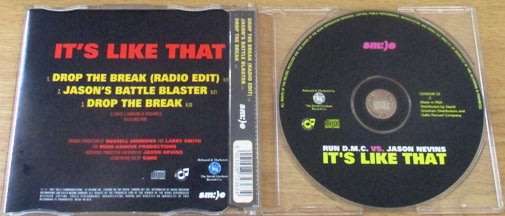 RUN DMC vs Jason Nevins It`s Like That South African Issue CD Single