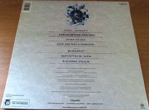 JETHRO TULL Crest of a Knave 1987 South African Pressing LP VINYL RECORD