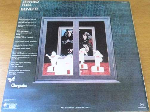 JETHRO TULL Benefit South African Pressing LP VINYL RECORD