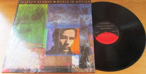 JACKSON BROWNE World in Motion South African Pressing LP VINYL RECORD
