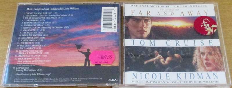 SOUNDTRACK: FAR AND AWAY O.S.T. CD [Shelf V Box 5]