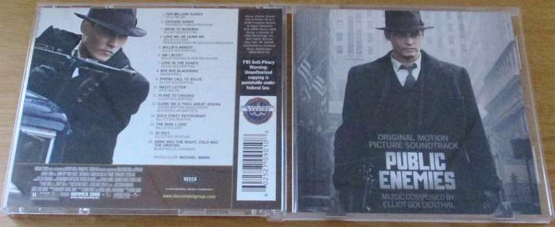SOUNDTRACK: PUBLIC ENEMIES O.S.T. CD [Shelf V Box 6]