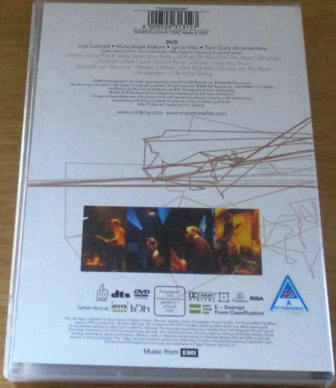 COLDPLAY Live 2003 DVD