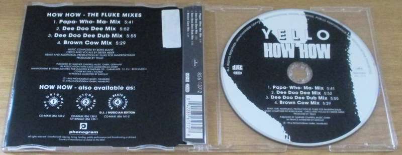YELLO How How The Fluke Mixes CD Single [S/R]