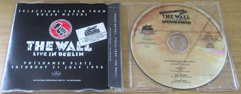 ROGER WATERS Pieces From the Wall CD Single [S/R]