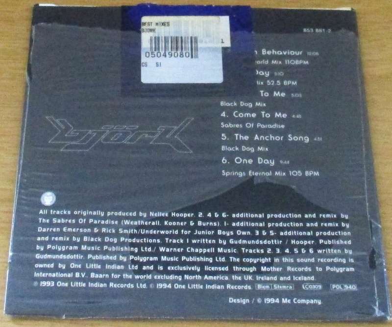 BJORK The Best Mixes from the album - Debut CD [cardsleeve box]
