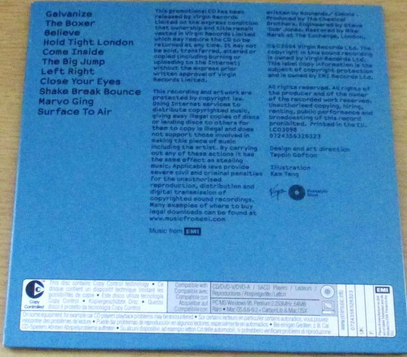 THE CHEMICAL BROTHERS Push the Button CD [cardsleeve box]