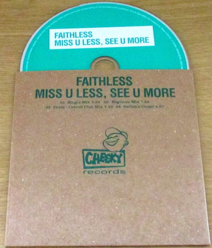 FAITHLESS Miss U Less, See U More CD [cardsleeve box]