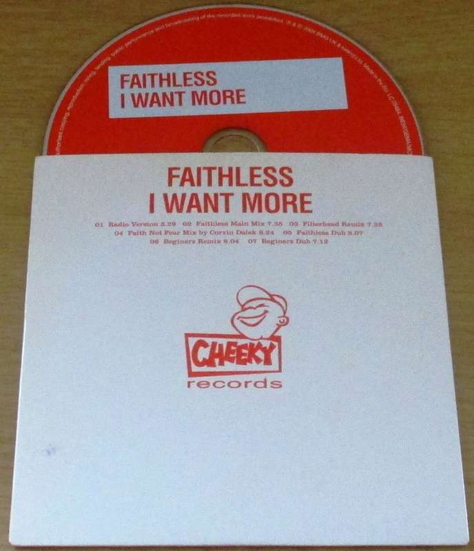 FAITHLESS I Want More CD [cardsleeve box]