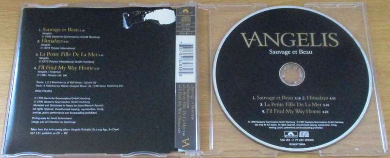 VANGELIS Sauvage et Beau CD Single  [S/R]