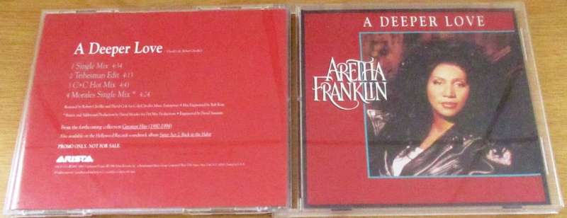 ARETHRA FRANKLIN A Deeper Love CD Single  [S/R]