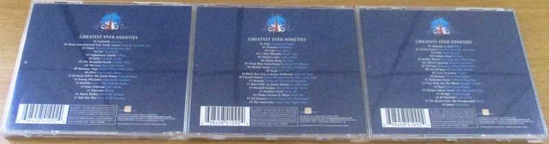 Various GREATEST 90`S EVER  3xCD  [Shelf G Box 8]