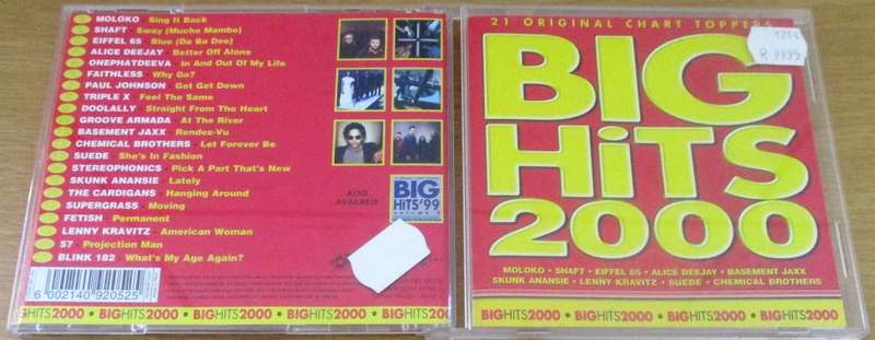 Various BIG HITS 2000 VOLUME 1 CD  [Shelf G Box 5]