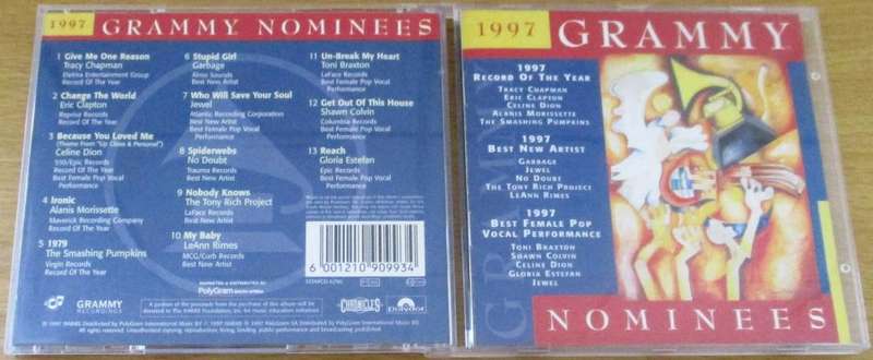Various 1997 GRAMMY NOMINEES CD  [Shelf G Box 10]