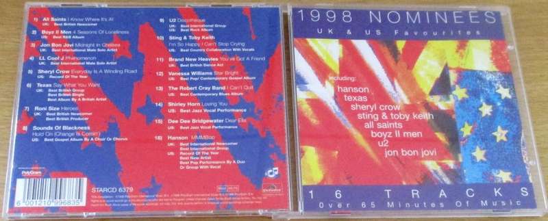 Various 1998 GRAMMY NOMINEES CD  [Shelf G Box 10]