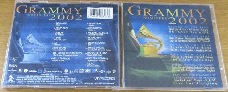 Various 2002 GRAMMY NOMINEES CD  [Shelf G Box 10]