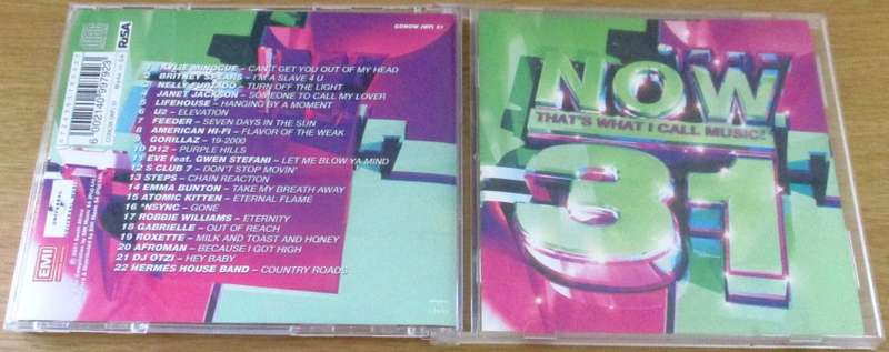 Various NOW THAT`S WHAT I CALL MUSIC 31 CD [Shelf G Box 18]