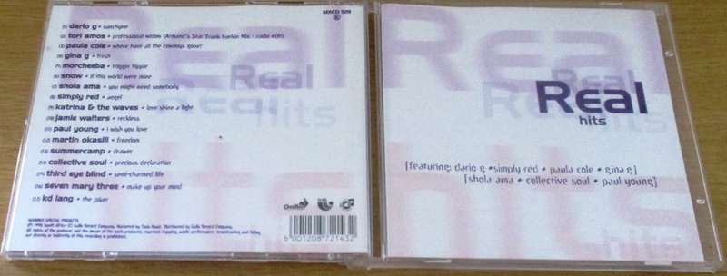 Various REAL HITS CD [Shelf G Box 26] Simply Red Collective Soul Paul Young