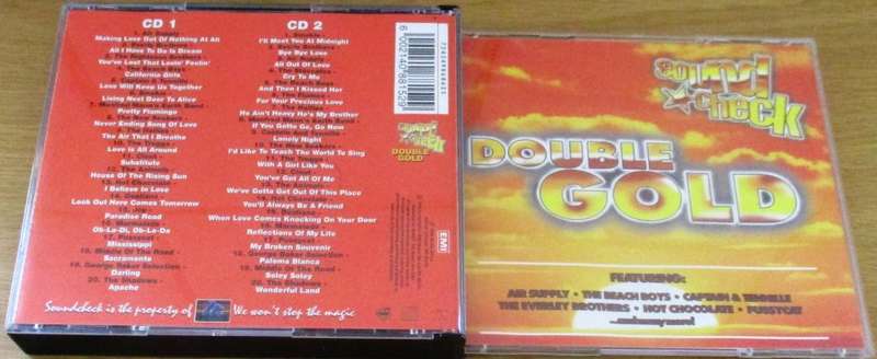 Various SOUNDCHECK DOUBLE GOLD 2CD [Shelf G Box 26] Air Supply Beach Boys