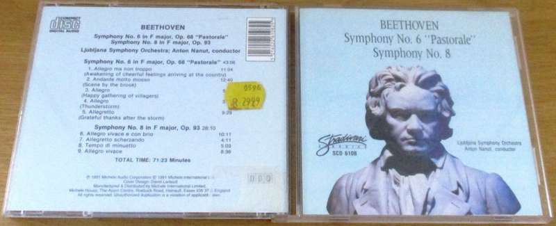 BEETHOVEN Symphony No. 6 + 8 [Classical Box 4]