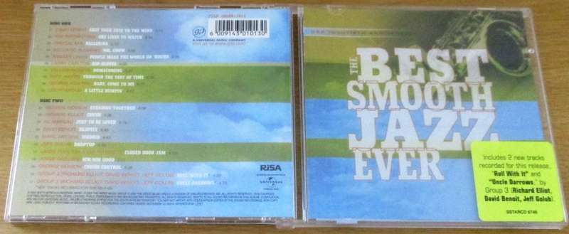 Various THE BEST SMOOTH JAZZ EVER 2xCD [Shelf G Box 25]