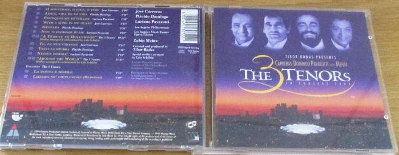 THE 3 TENORS In Concert Live CD [Shelf G Box 23]
