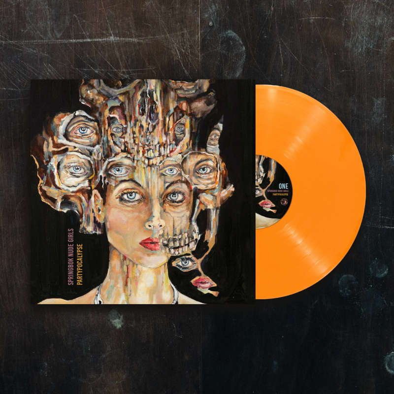 SPRINGBOK NUDE GIRLS Partypocalypse 2022 ORANGE VINYL LP Record
