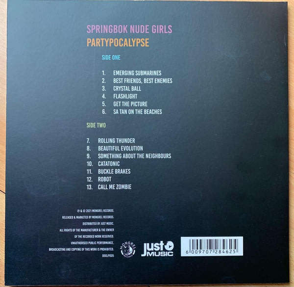 SPRINGBOK NUDE GIRLS Partypocalypse 2022 ORANGE VINYL LP Record