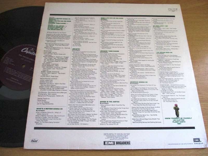 LEE CLAYTON The Dream Goes On VINYL LP RECORD