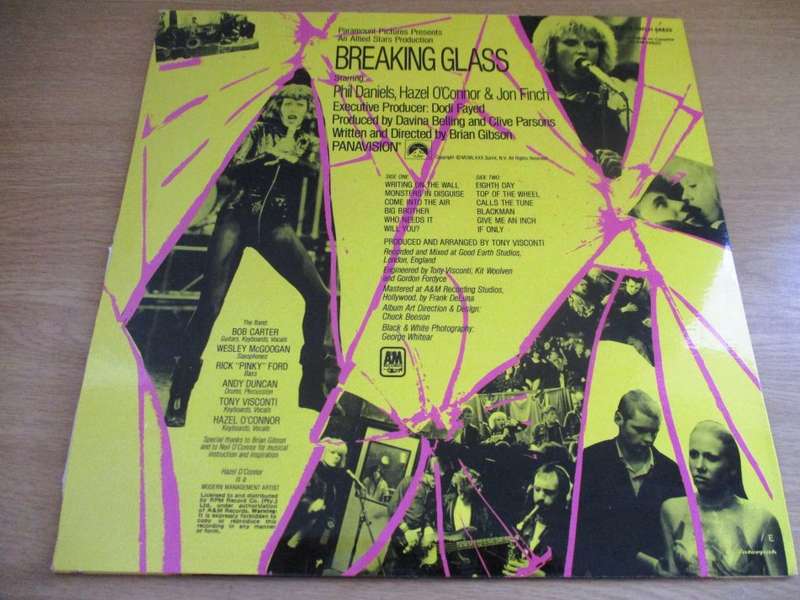 HAZEL O CONNOR Breaking Glass VINYL LP RECORD