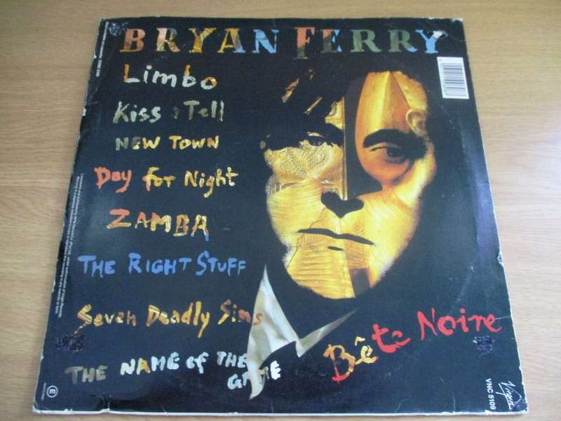 BRYAN FERRY Bete Noire VINYL LP RECORD