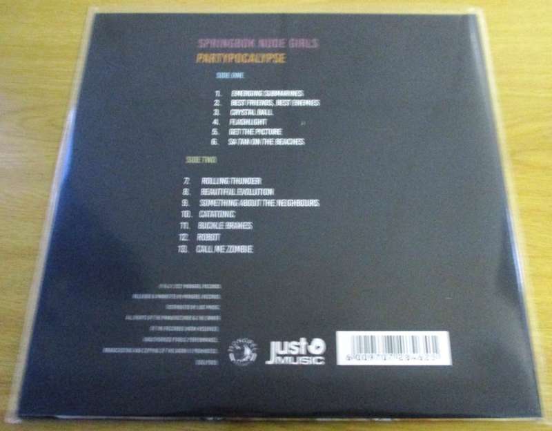 SPRINGBOK NUDE GIRLS Partypocalypse 2022 ORANGE VINYL LP Record