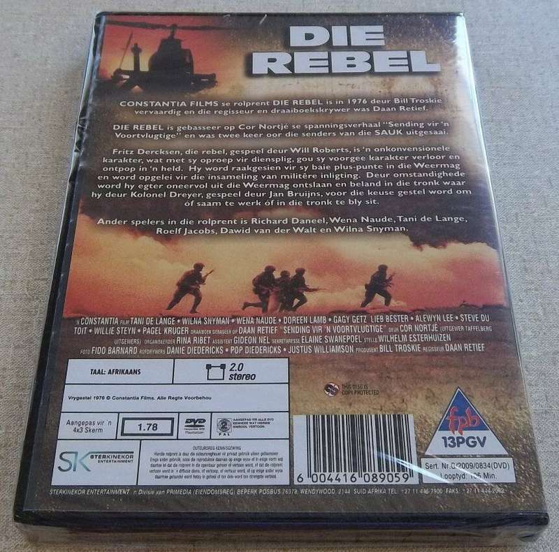 DIE REBEL South African Film DVD