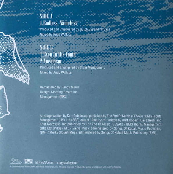 NIRVANA Nevermind [30th Anniversary re-issue] includes 7"  single LP VINYL LP RECORD