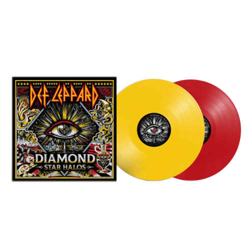 DEF LEPPARD Diamond Star Halos Ltd Edition RED / YELLOW 2XLP VINYL LP RECORD