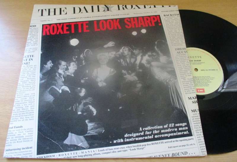 ROXETTE Look Sharp South African Pressing LP VINYL RECORD
