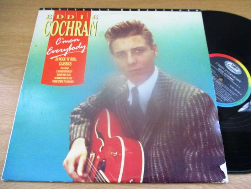 EDDIE COCHRAN C`Mon Everybody 20 classics South African Pressing LP VINYL RECORD