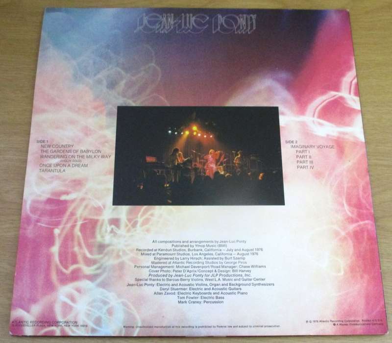 JEAN-LUC PONTY Imaginary Voyage LP VINYL RECORD