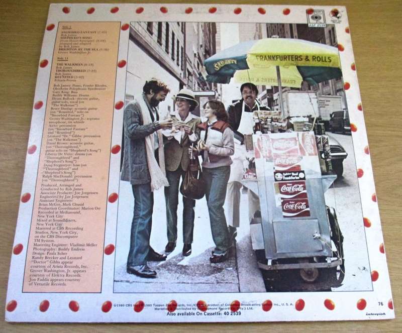 BOB JAMES `H` LP VINYL RECORD