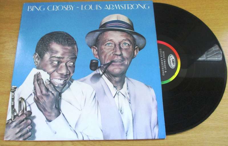 BING CROSBY + LOUIS ARMSTRONG LP VINYL RECORD