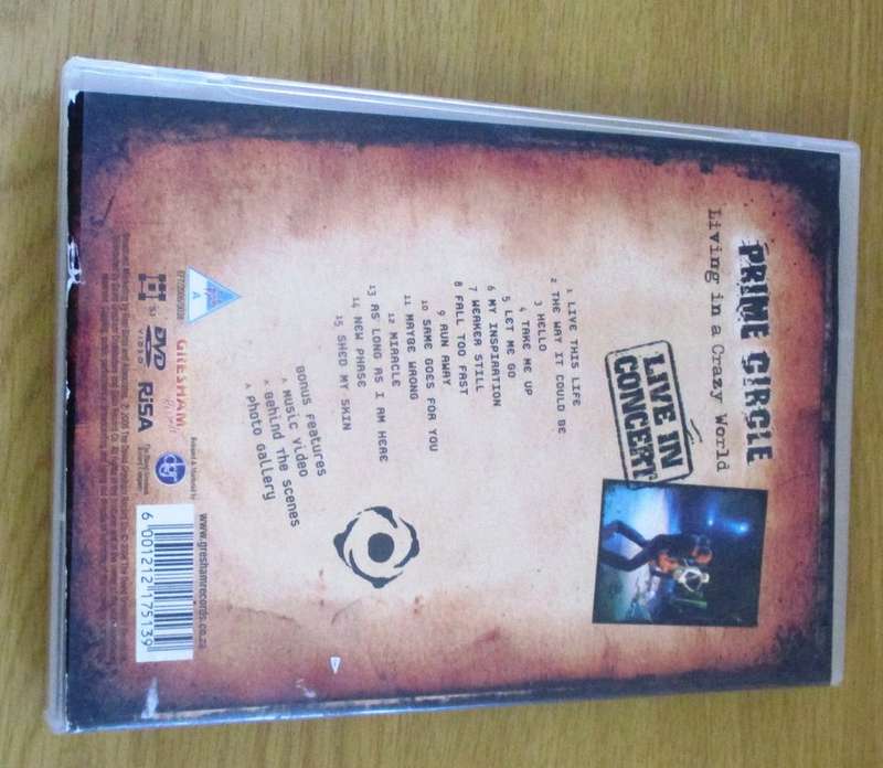 PRIME CIRCLE Living in a Crazy World Live in Concert DVD