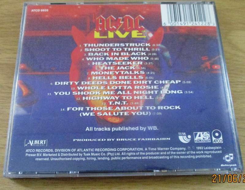 AC/DC Live CD