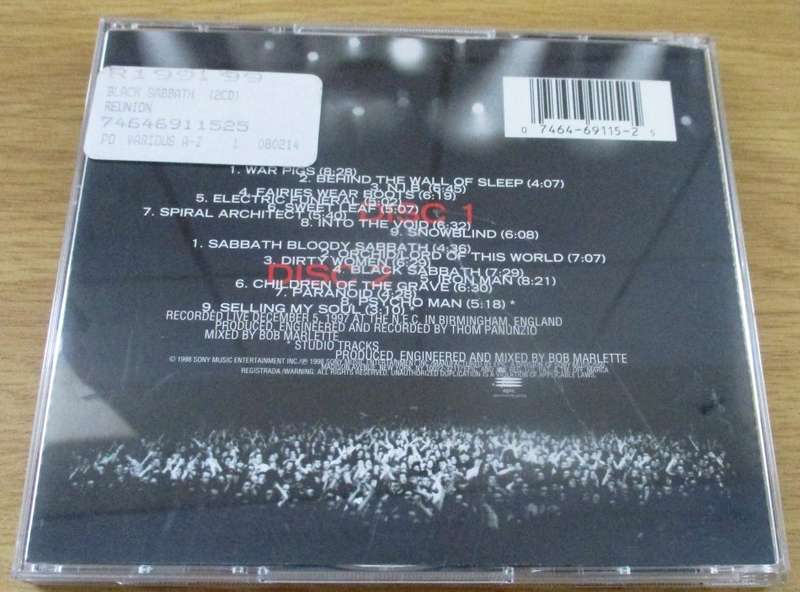 BLACK SABBATH Reunion 2xCD